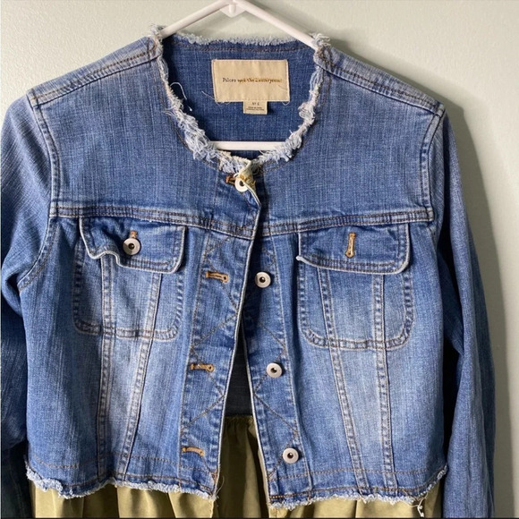 Pilcro and the Letterpress Denim Eyelet Jacket - Picture 3 of 7